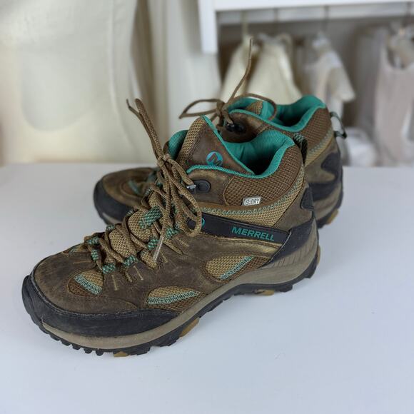 Merrell Dark Earth water proof hiking boots, shoes, women's sz, 8 S4114 - Picture 1 of 10